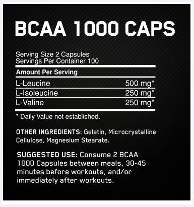 Optimum Nutrition BCAA Caps