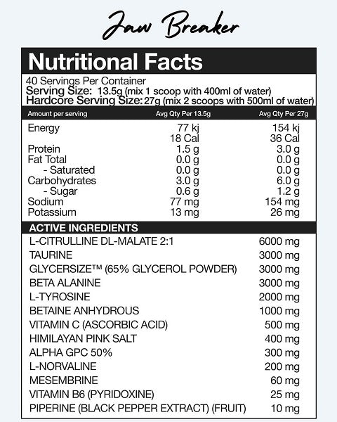 Nexus Amp3d Non Stim Pre/Pump Formula